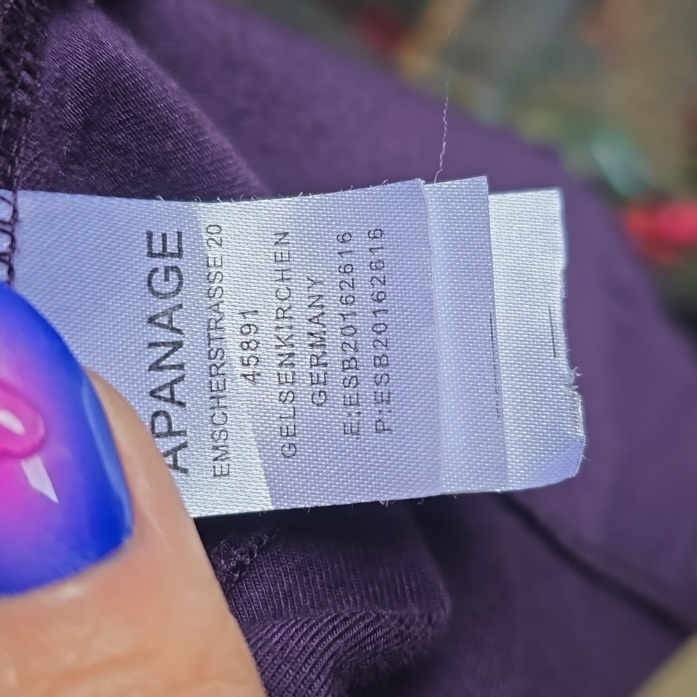 Apanage Rouge Purple Belted Drape Cardigan Size 10 - Picture 5 of 6